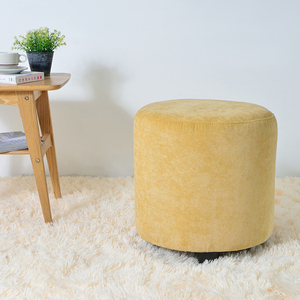 惠实舍居布艺圆凳沙发凳脚踏换鞋凳门口大圆墩子脚凳梳妆凳化妆凳