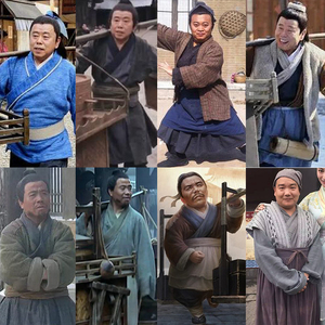 影视水浒传武大郎同款男士宋朝棉麻群演店小二路人老百姓农民古装