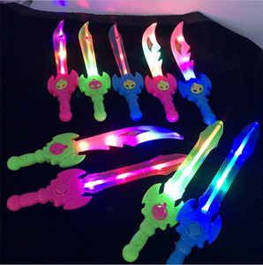 新款发光七彩电子刀 LED闪光塑料小刀剑儿童玩具地摊热卖货源礼品