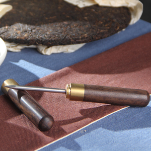 普洱茶针黑檀木功夫茶具配件茶刀茶道茶锥茶叶实木精钢撬茶开茶