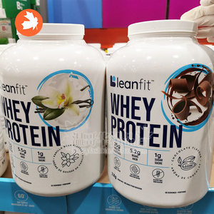 包邮加拿大leanfit whey protein乳清蛋白粉大容量装两种口味2kg