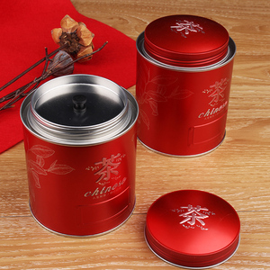 茶叶罐马口铁茶罐家用螺旋半斤装正山小种红茶绿茶金属密封包装罐