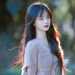 假发女长发自然全头套式空气刘海中长发气质修脸网红黑长直假发套