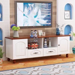 乡村电视柜茶几高矮酒柜大小户型组合地中海风格客厅电视机柜害羞