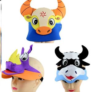 幼儿园舞蹈牛头饰道具小动物表演出幼儿园儿童牛年犄角发卡箍面具