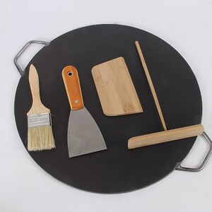 锅摆摊煎饼果子锅商用煤气春卷皮铁板锅烙饼锅薄脆神器工具1人付款21