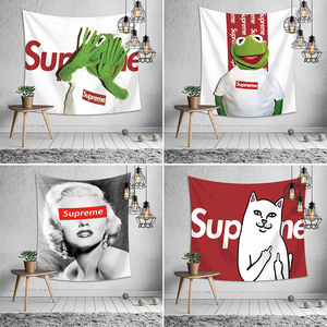 背景布北欧ins挂毯supreme国潮嘻哈挂布网红直播宿舍床头卧室装饰