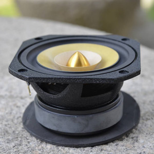 铸铝盆架金属相位锥4寸发烧hifi老刘四寸全频喇叭扬声器人声毒物