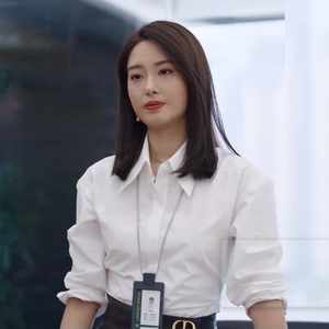 欢乐颂3杨采钰方芷衡同款衬衫女长袖秋装白色女衬衣职业装白上衣