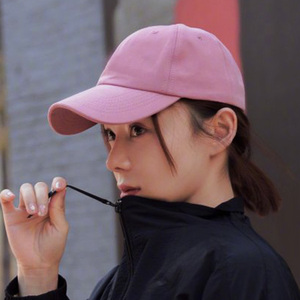 明星袁姗姗同款帽子女夏季防晒遮阳帽白鹿杨幂粉色鸭舌帽户外拍照