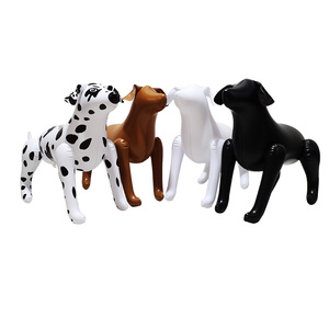 充气PVC模特狗宠物小狗衣服拍照展示工具仿真狗模型塑料动物玩具