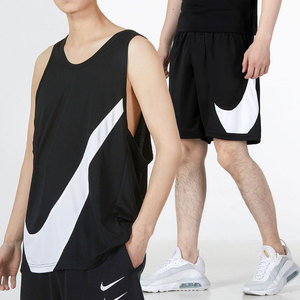nike耐克运动套装男2022夏季新款篮球服无袖t恤背心短裤五分裤