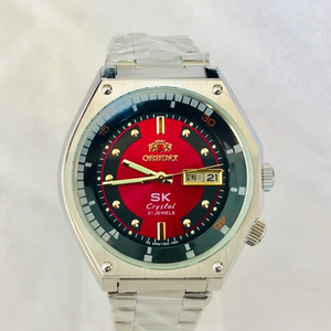 日本东方双狮空霸sk全自动机械表男表中老年怀旧手表老款库存手表