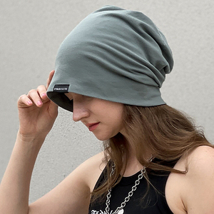 堆堆帽夏季女薄款欧美光头冷帽宽松睡帽防乱发包头巾纯棉空调帽子