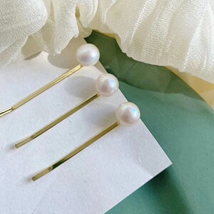 天然珍珠发夹网红款