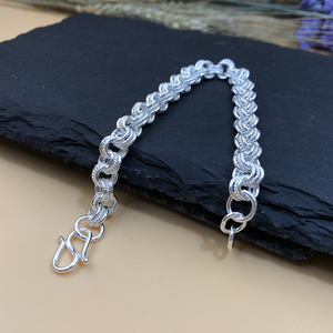 881人付款淘宝电镀925纯银多层手链女ins小众设计简约韩版时尚冷淡风