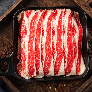 澳洲肥牛片6盒谷饲安格斯雪花肥牛卷火锅食材烤肉寿喜锅家用3斤