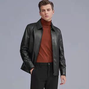 报喜鸟皮衣男绵羊皮