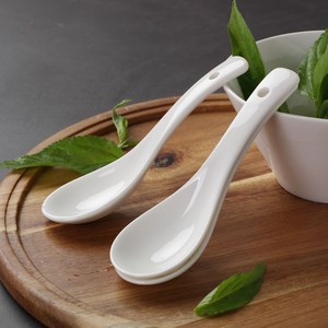 陶瓷勺子小汤勺长柄饭勺大号平底圆底餐厅饭店喝汤瓢羹商用2人付款26
