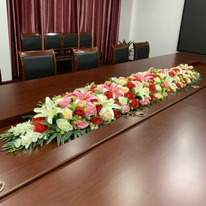 会议桌假花摆件办公室