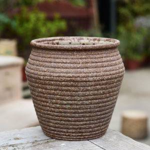 多肉花盆陶瓷粗陶创意简约绿植创意复古大号老桩植物大口径肉肉盆