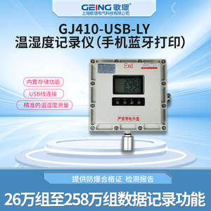 GJ410-USB防爆控制温湿度表实时显示防爆型温湿度计温度表记录仪