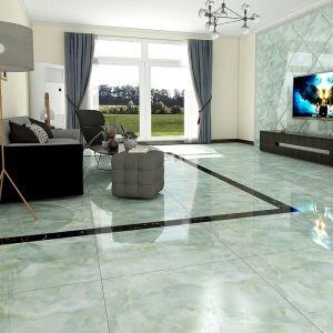 绿翡翠金刚石瓷砖800x800客厅卧室耐磨防滑全抛釉绿色玉石地砖