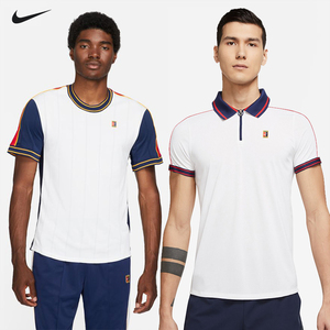 nike耐克正品网球服2021美网速干上衣短袖短裤运动polo衫 da4326