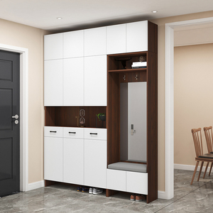 北欧入户玄关柜进门口简约现代门厅柜鞋柜衣帽柜家用大容量到顶