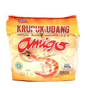 印度尼西亚进口虾片krupuk udang 印尼虾片500克 需要油炸虾片