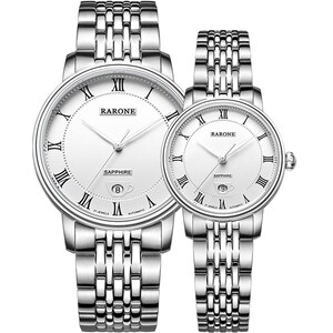 雷诺情侣手表一对防水简约机械表男女对表