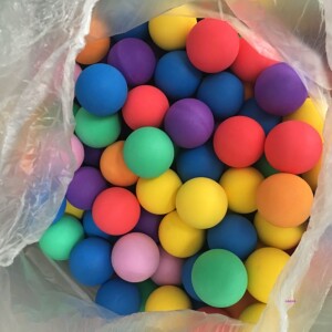 eva发泡球高密度实心子弹海绵球儿童泡沫弹性玩具手抓弹力海洋球