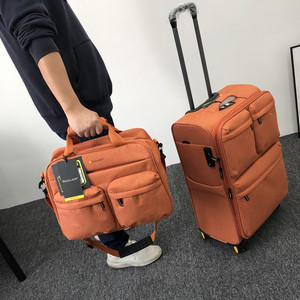 出口旅行包可套拉杆箱多功能登机包单肩斜跨手提短途行李包子母包