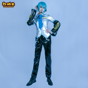 初音未来MIKU公式服漆皮cosplay服游戏动漫COS服装二次元JK套装男