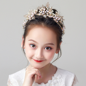 儿童发饰宝宝生日皇冠发饰小女孩演出服头发饰品配饰女童百搭发箍