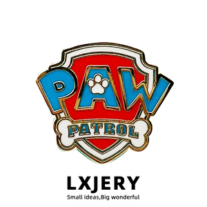 lxjery 汪汪队立大功胸针 儿童动画卡通金属徽章 创意书包装饰