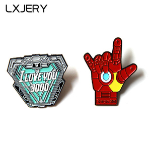 钢铁侠胸针 我爱你3000遍金属徽章胸针 复仇者联盟4别针 书包装饰