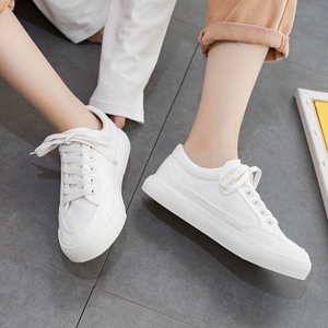 白色帆布鞋女鞋2022年新款春秋夏款百搭小白鞋布鞋板鞋白鞋球鞋子