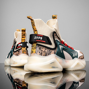 aj男鞋2021新款夏季透气牛年国潮篮球运动鞋莆田袜子高帮老爹鞋男