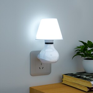 家用声光控一体智能感应灯楼梯走廊声控自动亮灯220v插电式免布线