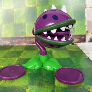 散装正版植物大战僵尸玩具可发射食人花大嘴花【配3飞盘】