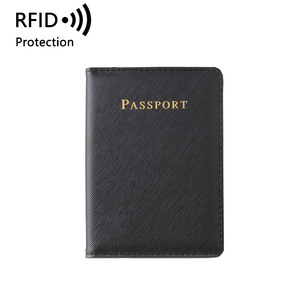 新款十字纹多功能卡包证件包护照套PU旅行机票票据夹通用卡套男女