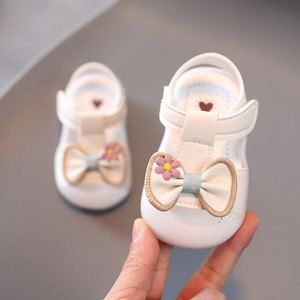 卡特兔婴儿凉鞋夏季女宝宝0-1岁6八九十个月软底童鞋公主学步鞋幼