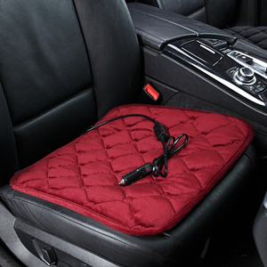 汽车加热坐垫 车载座椅垫电热暖垫靠垫通用冬季车用12v座垫