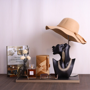 样板房摆件桌面摆放轻奢法式欧式美式简约创意客厅衣帽间软装组合