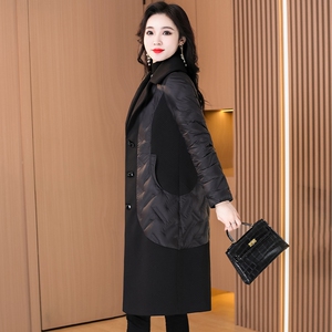 九江贵夫人风衣羽绒服女款2022新款冬今年流行版型好看中长款外套