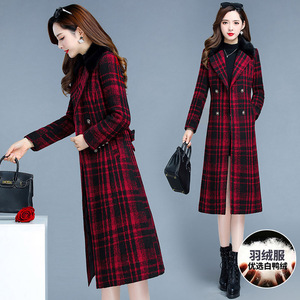 00冰灵狮外贸淘宝2021秋冬宋佳明星同款风衣气质修身翻领过膝中长款