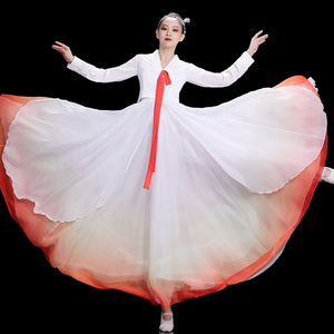 朝鲜舞蹈服装韩服公主古装传统民族风练习裙韩国改良大长今大摆裙