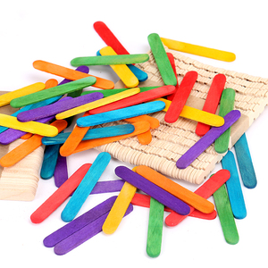 手工彩色雪糕棒diy冰糕棍冰棍棒木棒小木板片木条冰棒棍模型材料