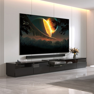 落地激光电视柜电动伸缩台现代简约投影仪专用柜海信100寸玻璃款